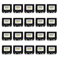 Kit 20 Refletor LED 10W 800LM IP66 Luz Branca 6500K LEDBEE