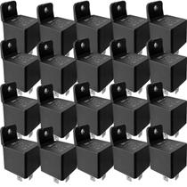 Kit 20 Relé 5 Terminais Reversor com suporte corrente 40/10A Universal 12v Kit 20 Relé 5 Terminais Reversor com suporte corrente 40/10A Universal 12v