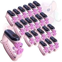 Kit 20 Relógio Digital Angel Led Menina Prova D'água namorada do Stitch Menina Menino Kit 20 Relógio Digital Angel Led Menina Prova D'água namorada do Stitch Menina Menino
