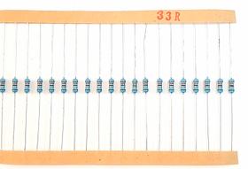 Kit 20 Resistor de Precisão 33R 1/4w 1%