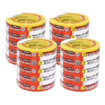Kit 20 Rolos De Fita Crepe 24mm x 50m Adelbras Mask 710 Pintura Mascaramento Lojista Revenda