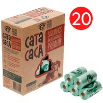 Kit 20 Rolos De Sacolas Higiênicas Cata Caca Refil Pipicão