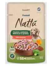 Kit 20 Sachê Premier Nattu Cão Filhote Frango Abobora 85g
