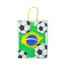 Kit 20 Sacolas Copa do Mundo 17,5x8,5x21,5cm