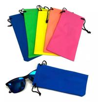 Kit 20 Saquinho Capa Capinha Estojo Óculos Qualidade Atacado oculos beans capa caixa estojo porta case compatível Chilli Beans ray ban oakley e otras