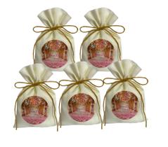 Kit 20 Saquinhos Festas Surpresa Lembrancinhas Borboletas Jardim Flores Rosa