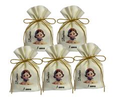 Kit 20 Saquinhos Festas Surpresa Lembrancinhas Branca de Neve Baby Sentada Kit 20 Saquinhos Festas Surpresa Lembrancinhas Branca de Neve Baby Sentada