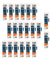 Kit 20 Selante Acrilico Base Agua Rodapé Acabamento 440g Silquim