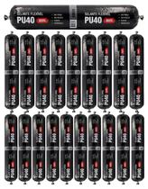 Kit 20 Selante Flexível Sache PU 40 Selante de Poliuretano Cola Adesivo Vedante Cinza 800g Cibra Flex