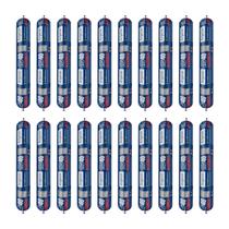 Kit 20 Selantes Aluzinco Argacon MS40 Cinza 800g PU Alta Aderência