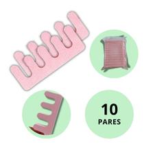 Kit 20 Separador de Dedos Pé Pedicure Profissional Reutilizável em EVA