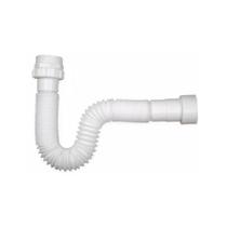 Kit 20 Sifão Plástico Sanfonado Longo 1,50m Branco Plasbohn Kit 20 Sifão Plástico Sanfonado Longo 1,50m Branco Plasbohn