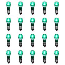 Kit 20 Sinaleiros Iluminado 9mm CCA-220G LED 127V / 220V Sibratec - Verde Kit 20 Sinaleiros Iluminado 9mm CCA-220G LED 127V / 220V Sibratec - Verde