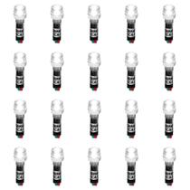 Kit 20 Sinaleiros Iluminado 9mm CCA-24W LED 24Vcc / Vca Sibratec - Branco Kit 20 Sinaleiros Iluminado 9mm CCA-24W LED 24Vcc / Vca Sibratec - Branco