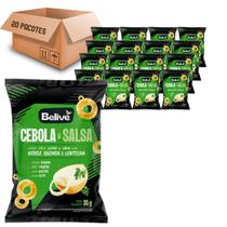 Kit 20 Snack Multigrãos Sabor Cebola e Salsa BELIVE 35g