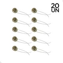 Kit 20 Soquete GU10 Para Lâmpada Dicroica Com Rabicho Bivolt