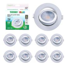 Kit 20 Spot De Led Redondo Luminária Teto Sala Cozinha Par 20 Alltop 7w Taschibra