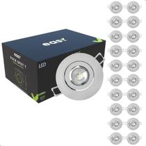Kit 20 Spot Led Embutir 7w 4000k Branco Neutro 9cm Bivolt Ip20 Redondo 399110872-20 Easy By Avant