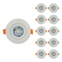 KIT 20 Spot Led SMD 5w Orion Direcionável 3000K Redondo