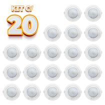 Kit 20 Spots LED Taschibra AllTop Embutir Redondo PAR30 10W 45