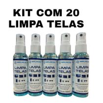 KIT 20 Sprays Limpa Telas Tira Manchas Poeira Monitor Celular Tv Note 60ml KIT 20 Sprays Limpa Telas Tira Manchas Poeira Monitor Celular Tv Note 60ml