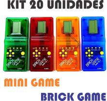Kit 20 Super Mini Game Brick Game Modelo Antigo Portátil