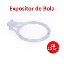 Kit 20 Suporte Expositor de Bola Para Painel Canaletado