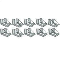 Kit 20 Suporte Para Cabeceira Cama Box Par De Framer 400x80 Aço Galvanizado