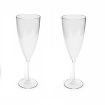 Kit 20 Taças Acrílico transparente 180ml p/ Champanhe Festa