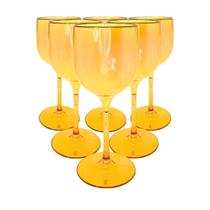 Kit 20 Taças de Vinho Acrílico Cristal 260ml Leve e Sofisticada