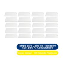 Kit 20 Tampa para Caixa de Passagem Split para Ar Condicionado Joinsul Branco