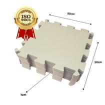 Kit 20 Tapete Tatame Eva Loja da Maria 50x50x1cm 10mm CREME