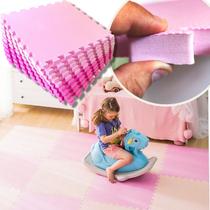 Kit 20 Tapetes Eva Bebe Infantil 50x50x2cm (20mm) - Rosa e Pink