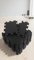 Kit 20 Tatames EVA 50x50cm Preto Isolante Térmico