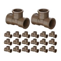 Kit 20 Te Soldável 60mm Tigre