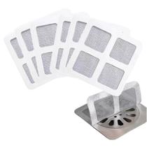 Kit 20 Tela Protetor Ralos Adesivos Descartáveis Anti Inseto Anti-Entupimento E Drenagem De Pia Filtro