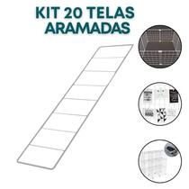 Kit 20 Telas Aramada 10x40cm Organização Escritório Recados Anotações Painel Decorativo