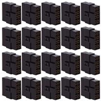 Kit 20 Terminal Conector 8 Vias Trava Macho Fêmea Technoise Kit 20 Terminal Conector 8 Vias Trava Macho Fêmea Technoise
