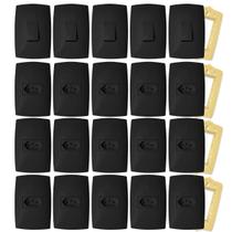 Kit 20 Tomadas 10A + 5 Interruptores Casa Completa Blux Home