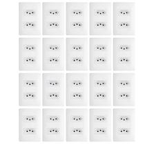 Kit 20 Tomadas Dupla Padrão 2p t 20a 250v 4x2 Habitat Fame