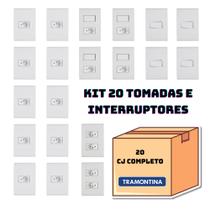 Kit 20 Tomadas e Interruptores Linha Liz - Tramontina