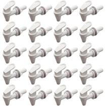 Kit 20 Torneiras Para Filtro De Barro Brancas Lazários
