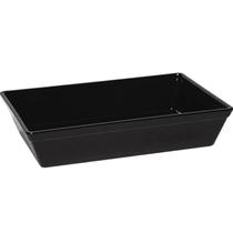 Kit 20 Travessas Retangulares 2,2L para Restaurantes Petiscarias Bares Plástico Pretas Coza Kit 20 Travessas Retangulares 2,2L para Restaurantes Petiscarias Bares Plástico Pretas Coza
