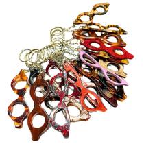 Kit 20 Un Chaveiro Óculos Ótica Acetato armação metal atacado conserto reposição chave otica acessórios ferramenta grau sol solar pendurar