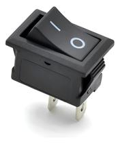 Kit 20 Un Interruptor Chave Gangorra Mini Kcd11-101 Preto