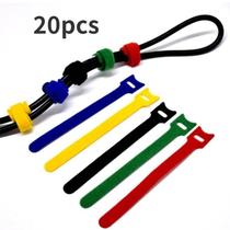 Kit 20 UN/Kit 40 UN Organizador Cabos Fios Abraçadeira multiuso Prendedor Organizador reutilizável