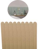 Kit 20 un Ripas Cruas 80x10cm MDF 6mm Madeira Ripado Shiplap Painel arredondado Kit 20 un Ripas Cruas 80x10cm MDF 6mm Madeira Ripado Shiplap Painel arredondado