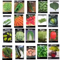 Kit 20 un sementes de hortaliças feltrin