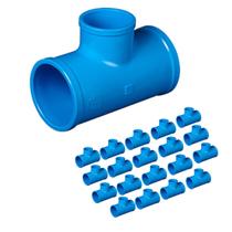Kit 20 und TE Soldável Redução PN80 DN75 X 50mm p/ Irrigação 100% PVC Instalação Fácil