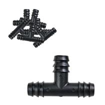 Kit 20 Unidades Conector Te 13/15mm Ranhurado Para Irrigações Kit 20 Unidades Conector Te 13/15mm Ranhurado Para Irrigações